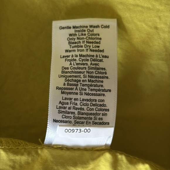 National Ltd sz XS cotton bright yellow tank dress with elastic fold over waist - Picture 8 of 9